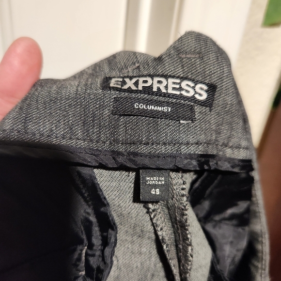 Express Columnist Barely Boot Gray Pants Office Work 4S - Picture 11 of 13